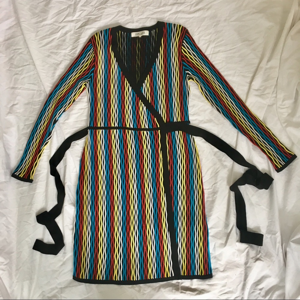 Diane Von Furstenberg wrap sweater dress Size 12